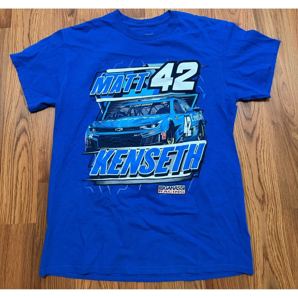 Matt Kenseth 42 NASCAR T Shirt Mens Medium Double Sided Racing Graphic